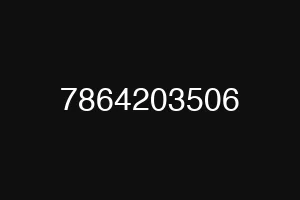 7864203506